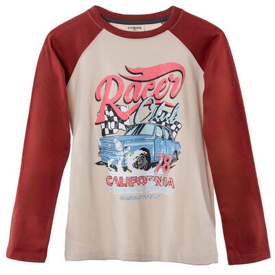 Imagen 1 del producto Polera Manga Larga Niño Chess Burdeo, Navy, Negro, Verde