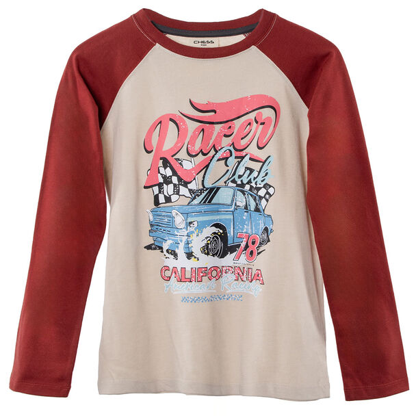 Polera Manga Larga Niño Chess