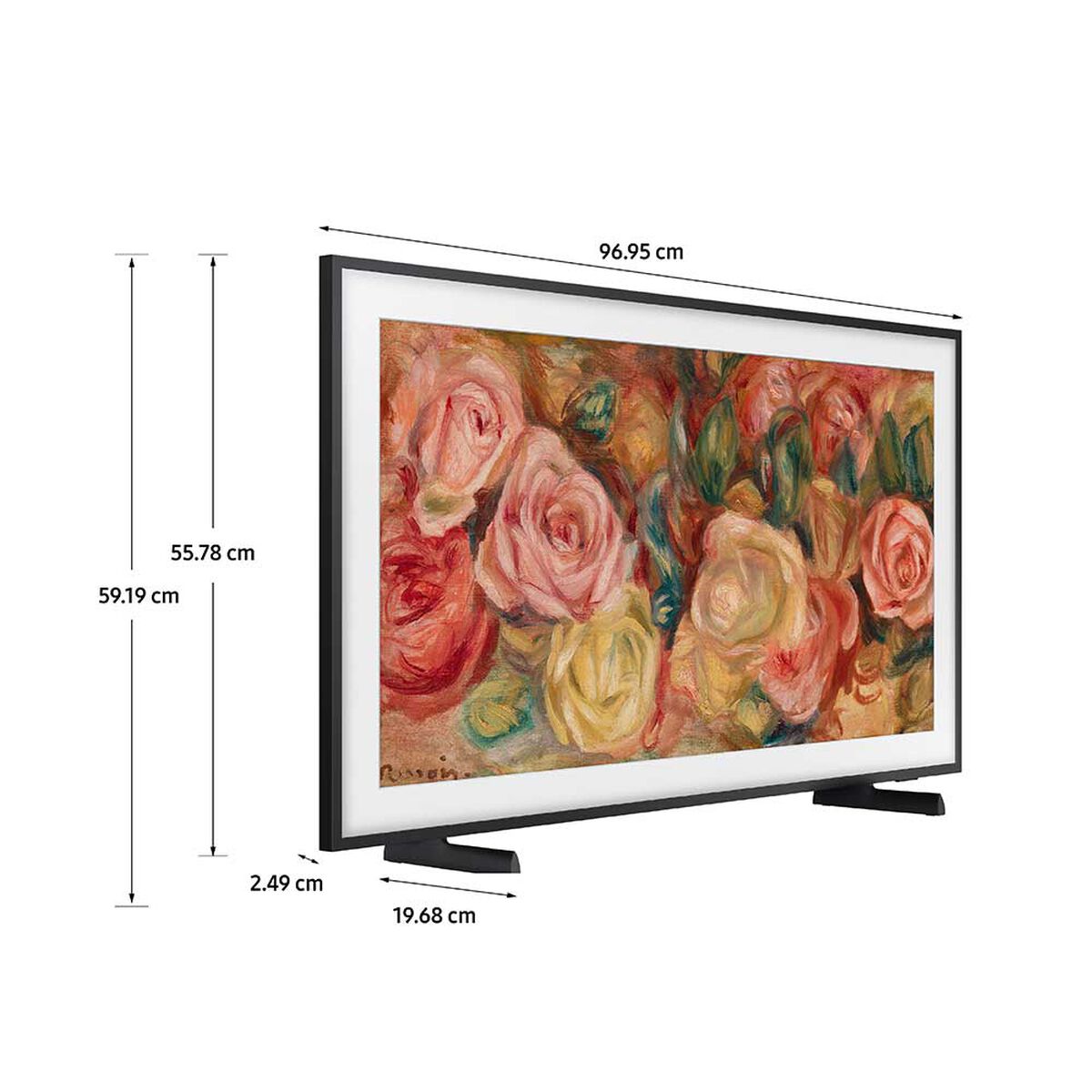 QLED 43" Samsung The Frame Smart TV 4K UHD 2024 + Marco Café