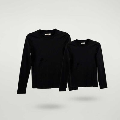 Pack 2 Camiseta Escolar Manga Larga Unisex Crescendo