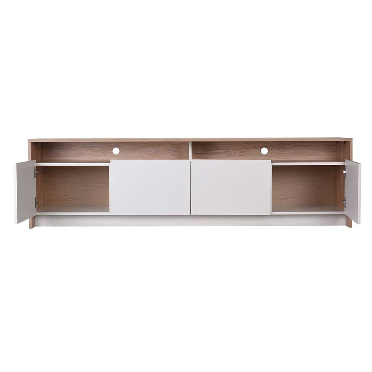 Rack TV CIC Colbun Olmo Blanco Hasta 70"