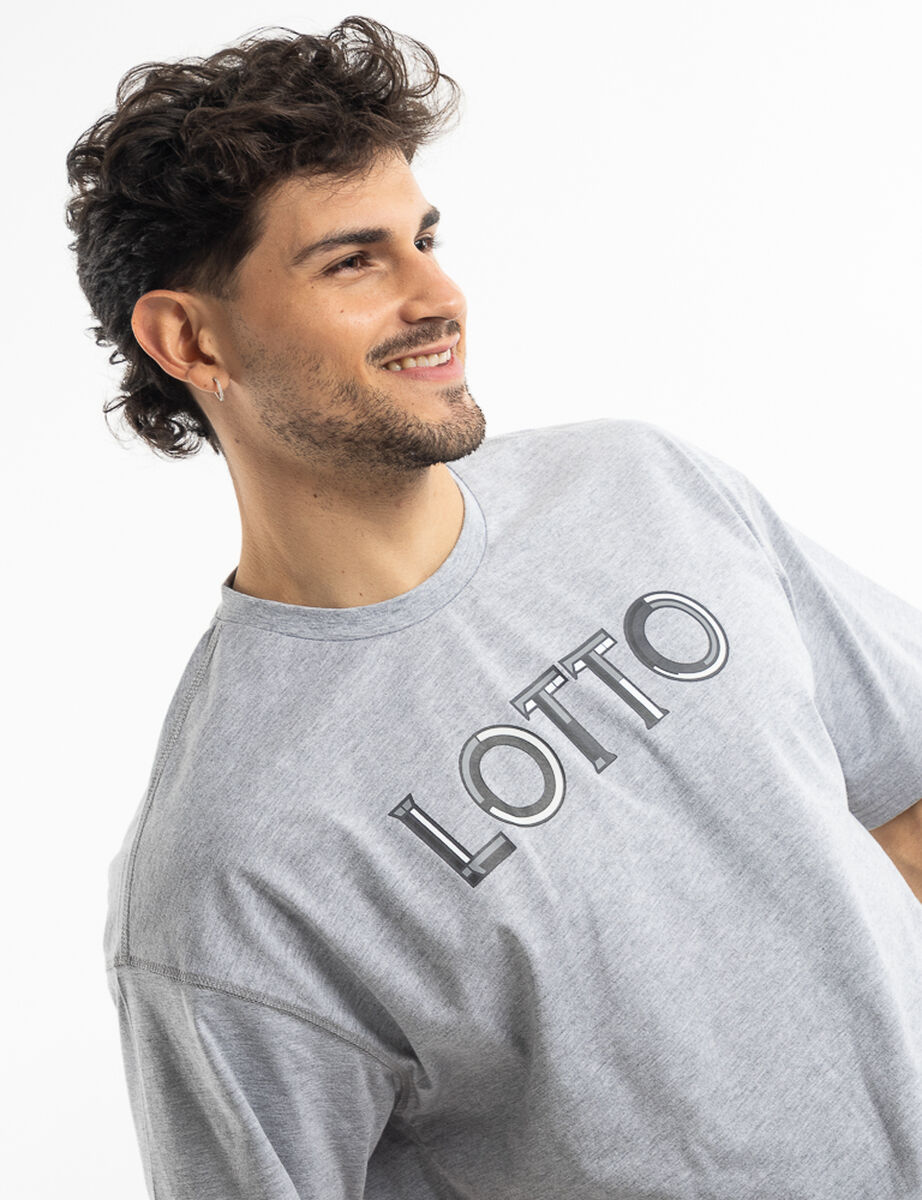 Polera Oversize Print Hombre Lotto Strada