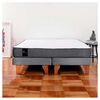 Cama Europea Latam Home Base Dividida 2 Plazas Zen Best Gris