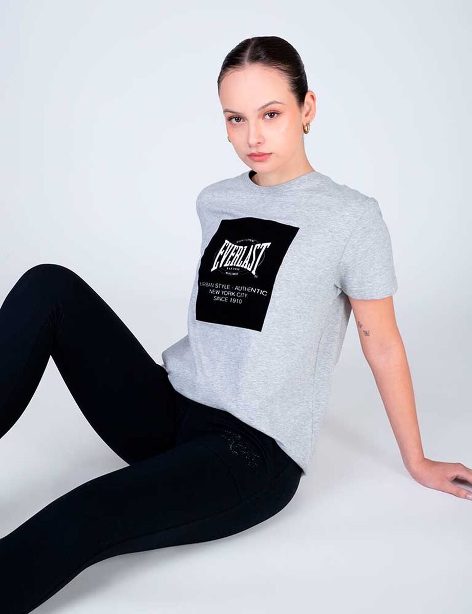 Polera Manga Corta Casual Sport Mujer Everlast