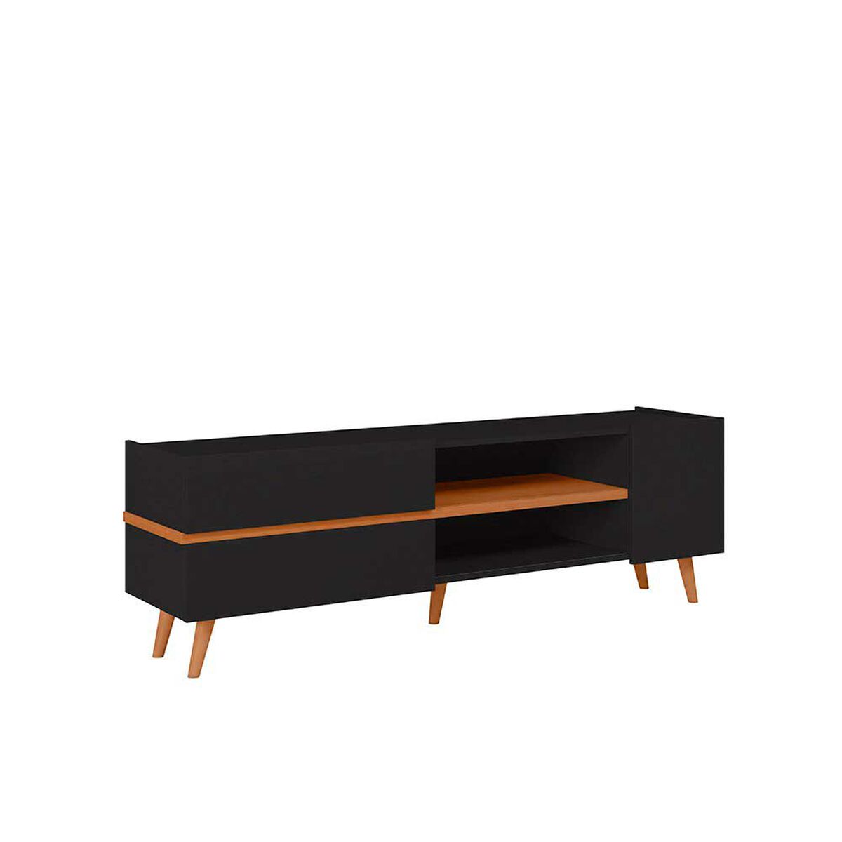 Rack TV Purus Altavision Hasta 65" Negro y Café