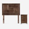 Cama Europea Rosen 1,5 Plazas Autonomy + Respaldo + Velador Dolce
