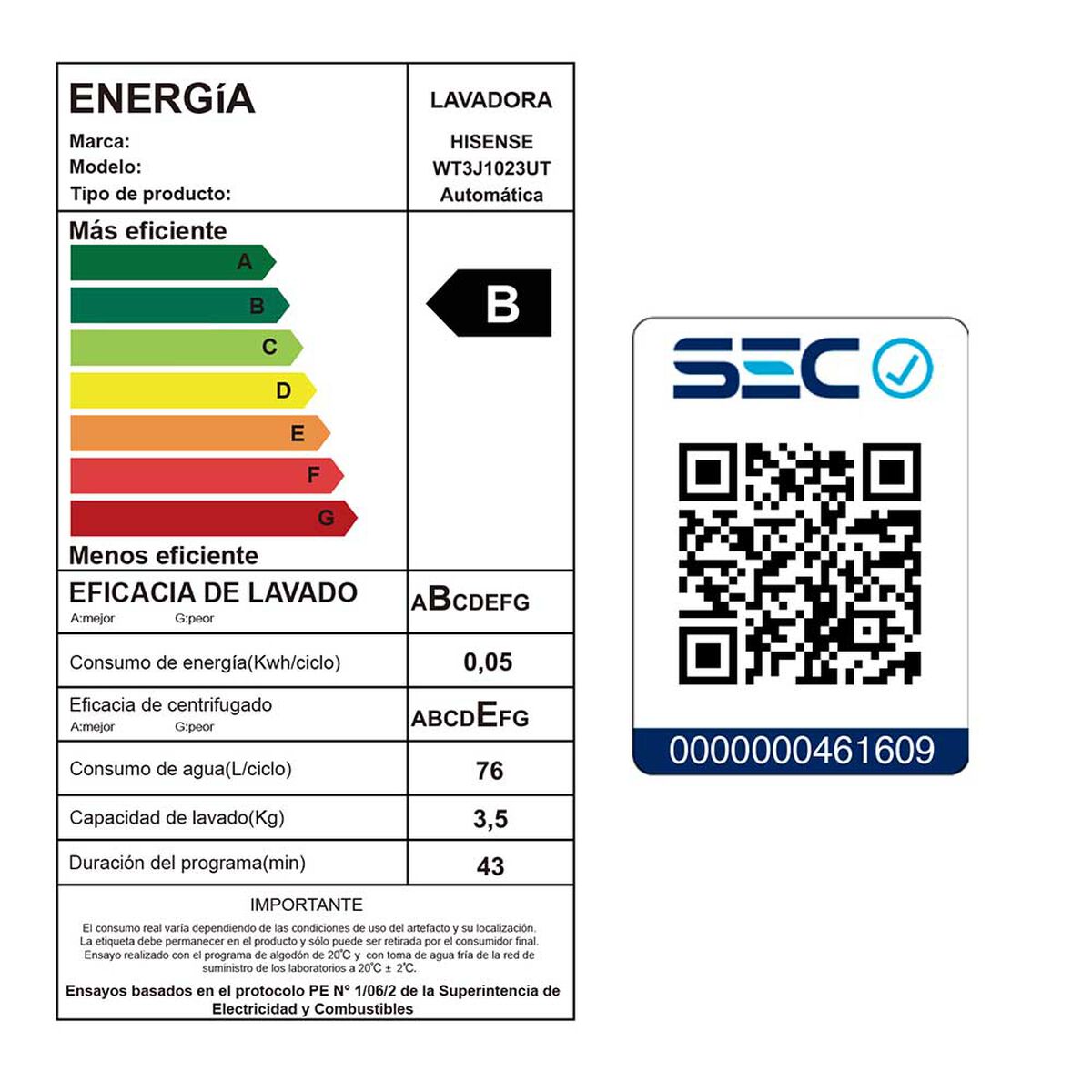 Hisense Lavadora Automática WT3J1023UT 10 Kg Titanium Gray Superior Acero Inoxidable