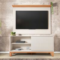Panel TV 65"" + Rack TV 55"" Decocasa Mondrian Off White