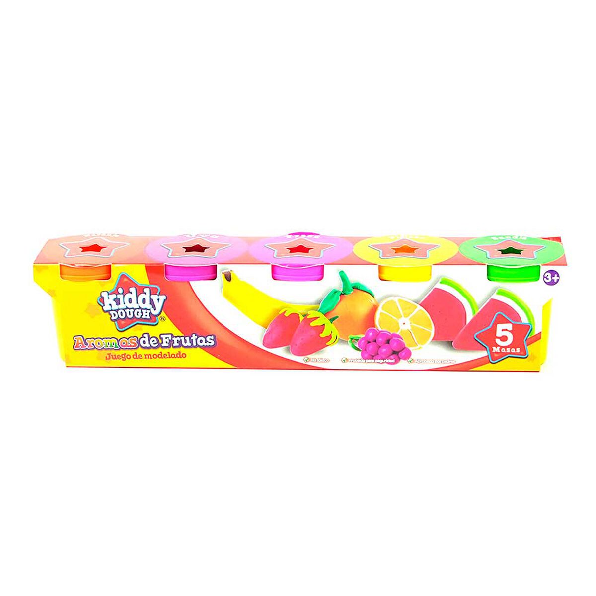 Paquete de 5 potes de 4 oz con Aromas (112 grms) de masa Kiddy Dough