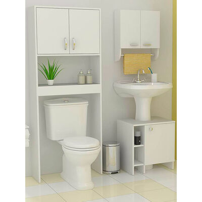 Gabinete Organizador + Lavamanos + Mueble Optimizador TuHome