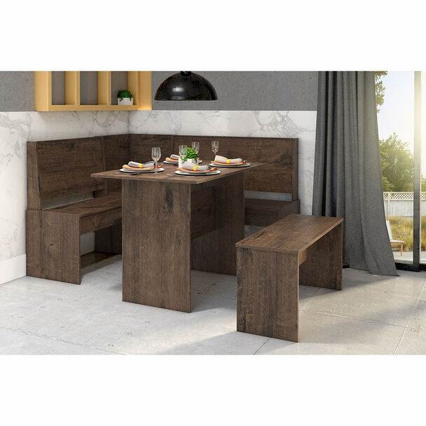 Comedor Esquinero Casanova Leo Chocolate