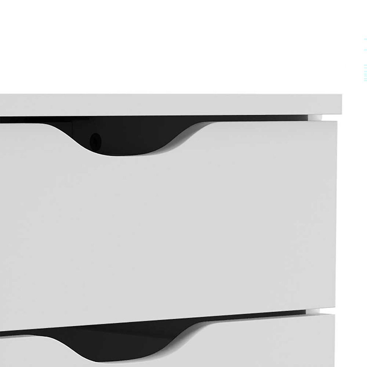 Velador Aereo Vekkahome Americano 2 Cajones Blanco