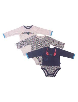 Imagen 1 del producto Body de Algodón Bebo Pillin Azul