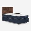 Boxet Rosen 1,5 Plazas UpLine + Respaldo + Velador Dolce