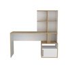 Escritorio TuHome Vance 1 Puerta Blanco Fresno Europeo
