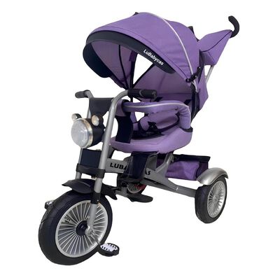 Triciclo Multifuncional 360° con Luces Lubabycas Púrpura