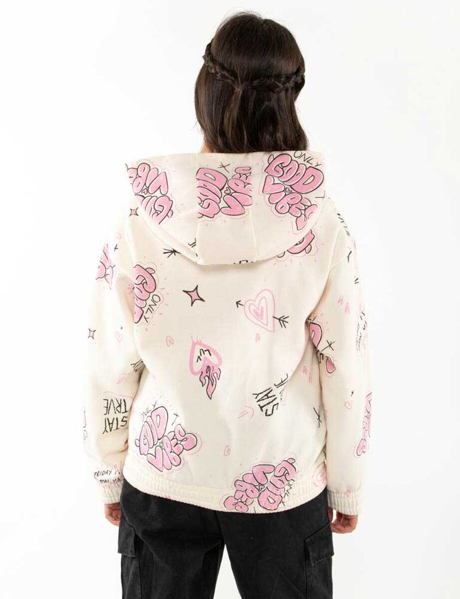 Polerón Con Estampados de Algodón Niña Mila