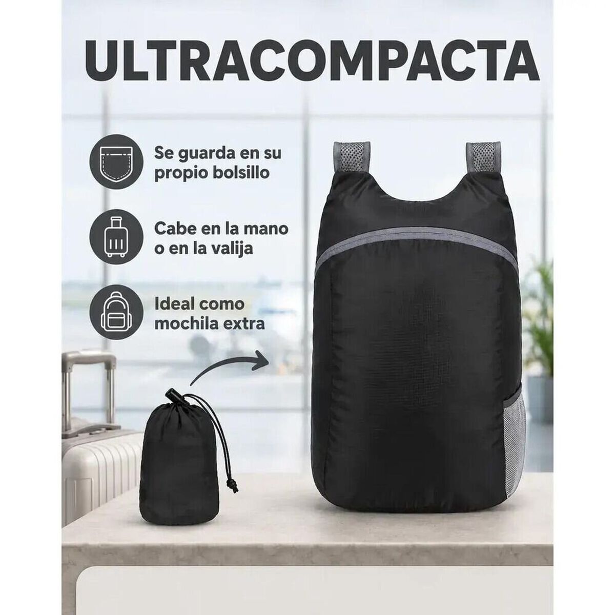 Mochila Ultra Compacta Impermeable 17 Lts Pro Outdoor