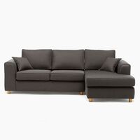 Sofá Seccional Barra Design Monaco Derecho 3 Cuerpos Gris