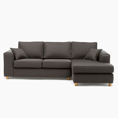Sofá Seccional Barra Design Monaco Derecho 3 Cuerpos Gris