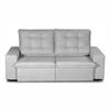 Sof&aacute; Retr&aacute;ctil Reclinable Mons Magnum 3 Cuerpos Boucl&eacute; Cinza