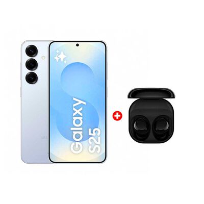 Combo Celular Samsung Galaxy S25 5G 256 GB 6,2” Azul + Audífonos Bluetooth Samsung Galaxy Buds Core Negro