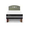 Cama Europea CIC 1,5 Plazas Ortopedic + Respaldo Gales Olivo