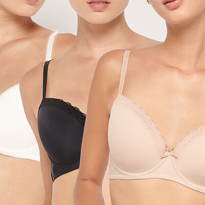 Pack 3 Sostenes Push Up Mujer Intime