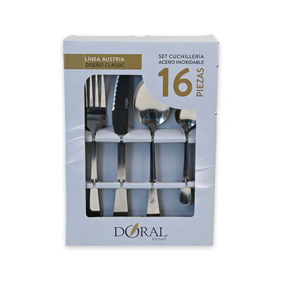 Imagen 1 del producto Set Cuchillería Doral Austria 16 Piezas