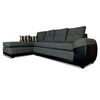 Seccional Izquierdo Elegant Houston Cheise Tela/PU 5 Cuerpos Gris
