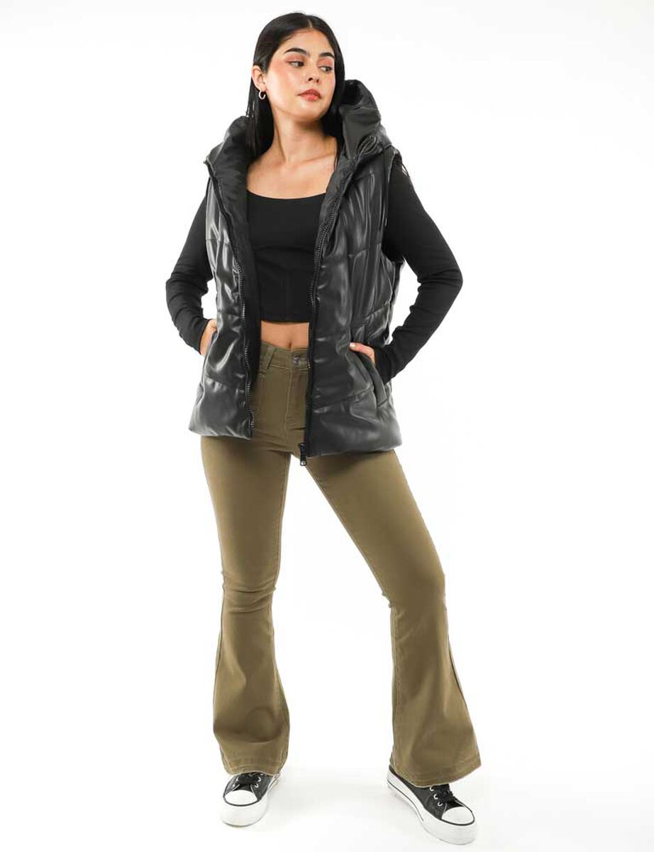 Parka Puffer Sin Mangas Mujer Icono