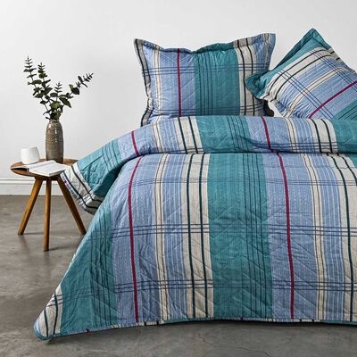 Quilt Estampado American Family 2 Plazas Jade