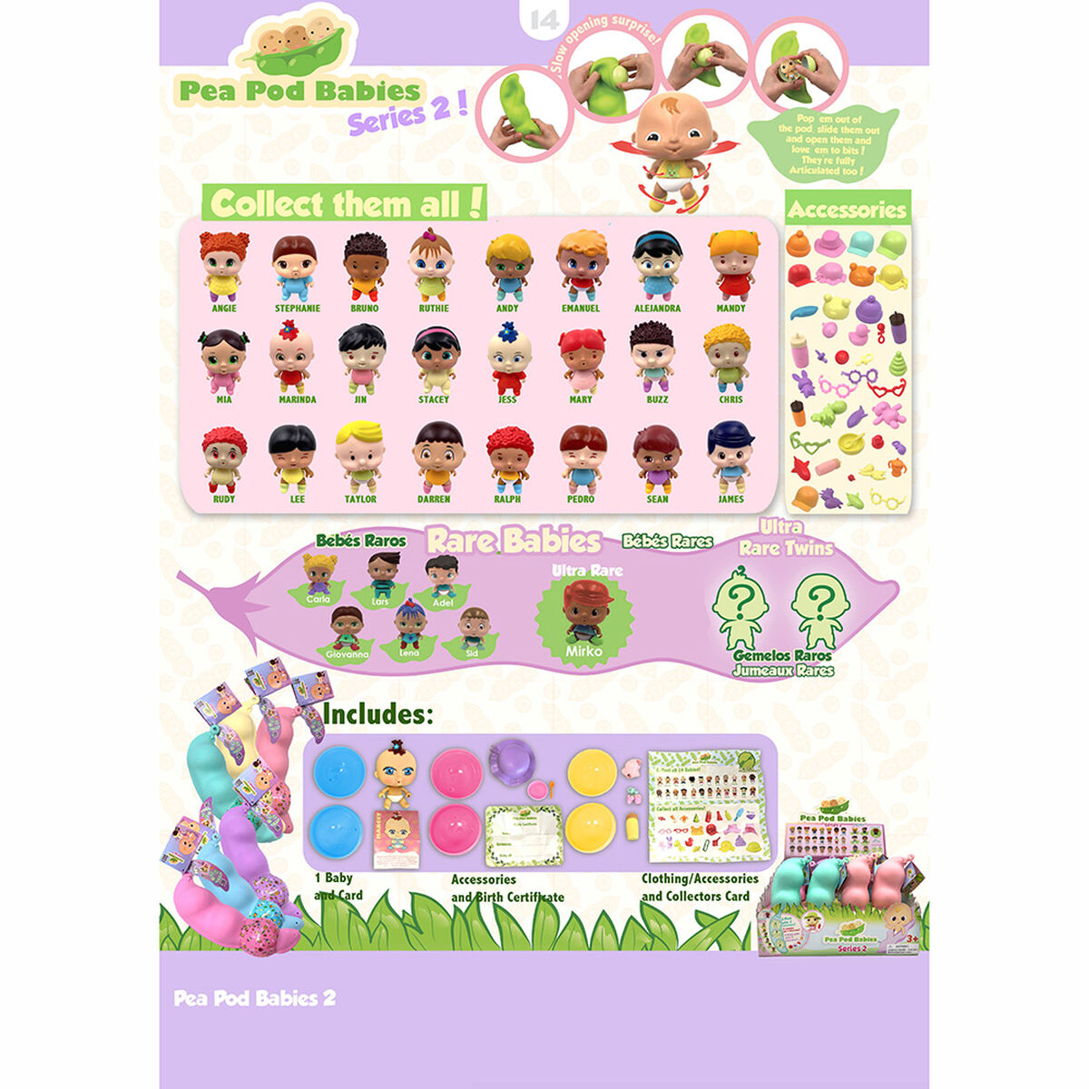 Figura Coleccionable Sorpresa Pea Pod Babies (1 Figura)
