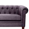 Sof&aacute; Latam Home Florencia 2 Cuerpos Gris Oscuro