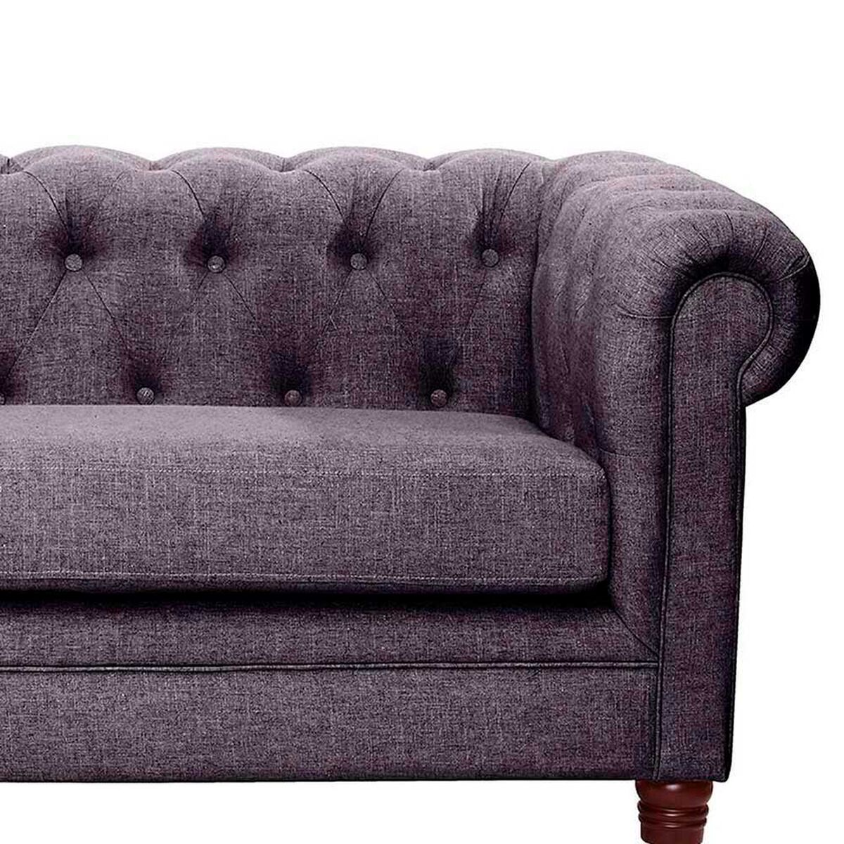 Sof&aacute; Latam Home Florencia 2 Cuerpos Gris Oscuro