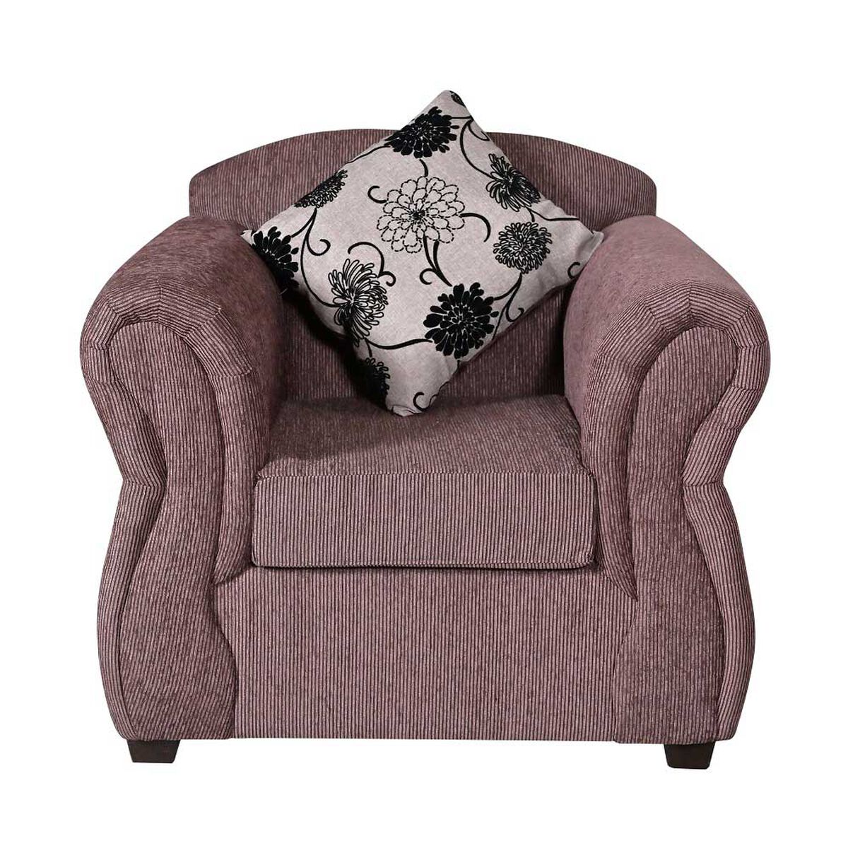 Juego de Living Kea New Milano Sof&aacute; 3 Cuerpos + Sillones 1 Cuerpo Caf&eacute;