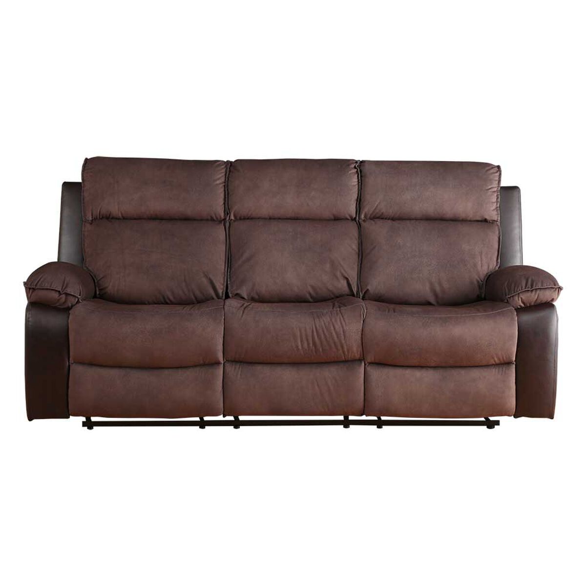 Sofá Reclinable Zoy Home Brunei 3 Cuerpos Café