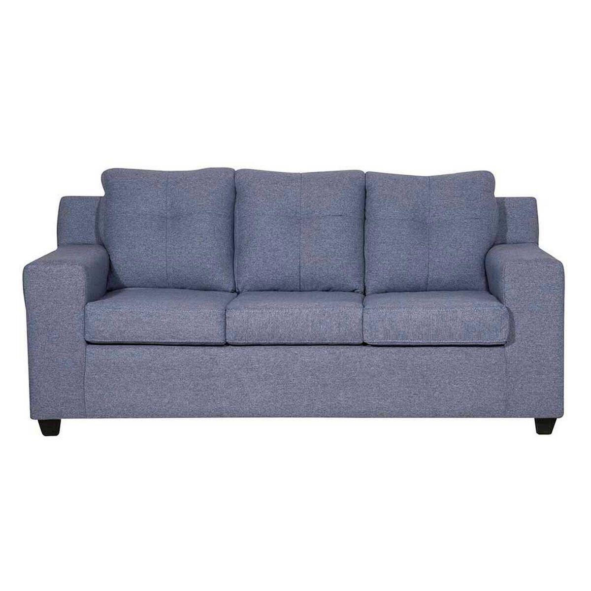 Sof&aacute; Black Factory Oxford 3 Cuerpos Azul Piedra