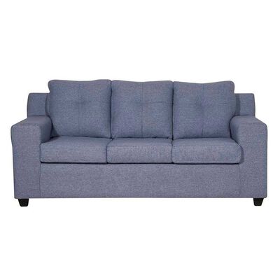 Sofá Black Factory Oxford 3 Cuerpos Azul Piedra