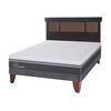Cama Europea CIC 2 Plazas Ortopedic Advance + Respaldo Dublin Chocolate