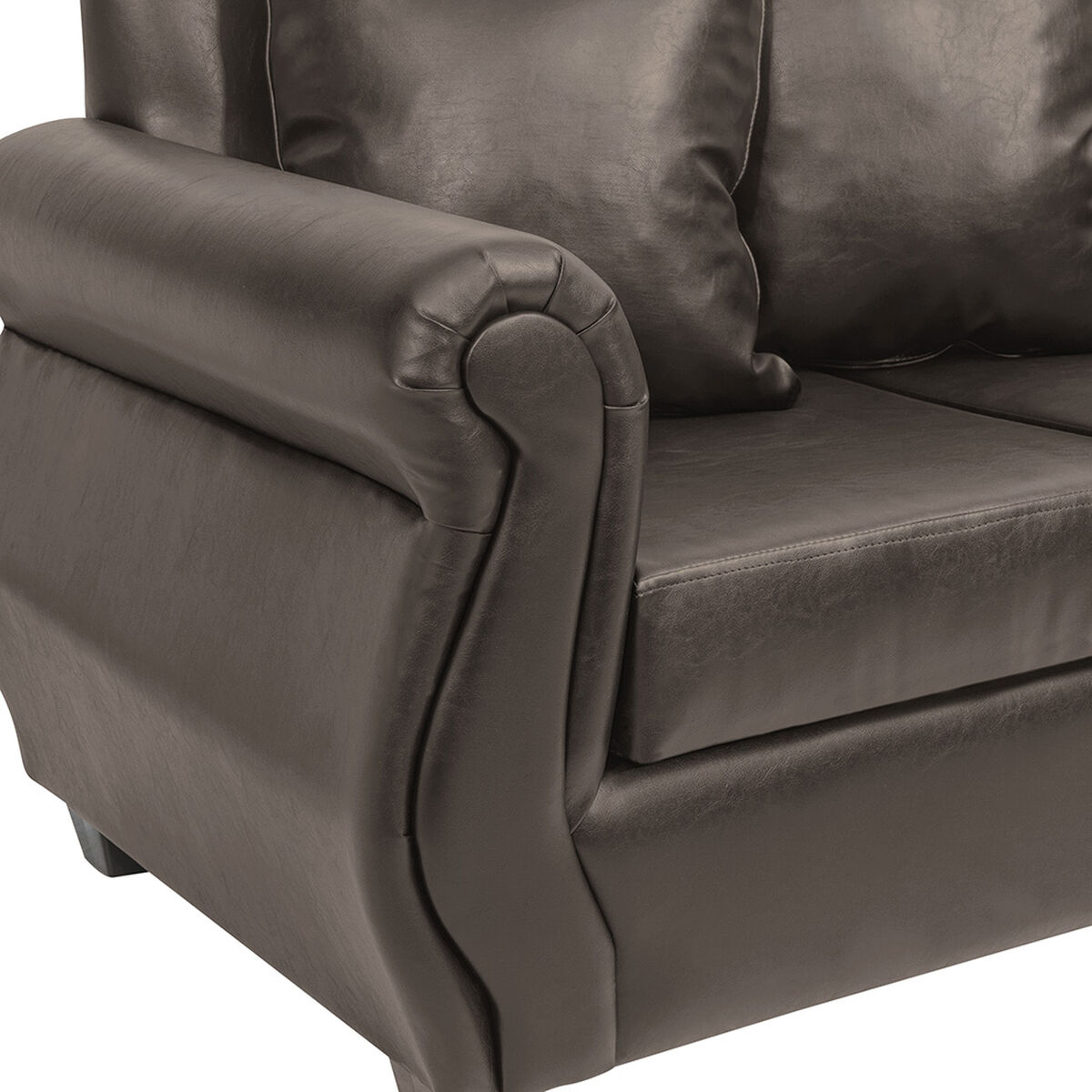 Sof&aacute; Innovamuebles Azucena 2 Cuerpos Caf&eacute; Envejecido&nbsp;