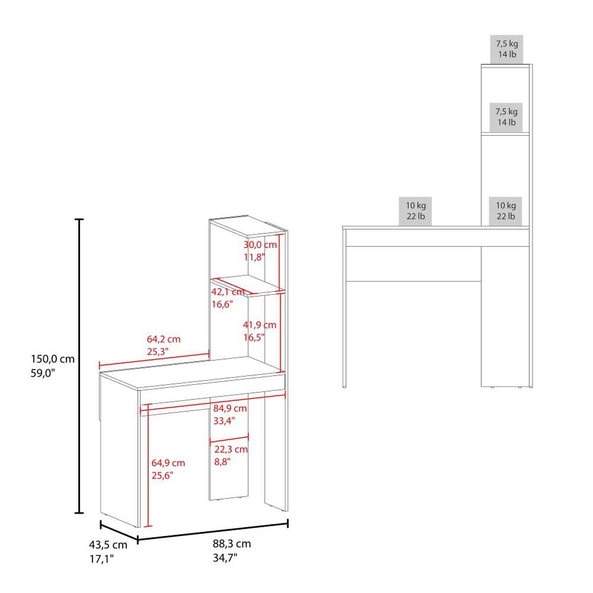 Escritorio Biblioteca Tuhome Delphi Fresno y Wengue&nbsp;