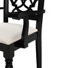 Juego de Comedor Casanova New Barcelona 6 Sillas + 2 Sitiales Negro Beige