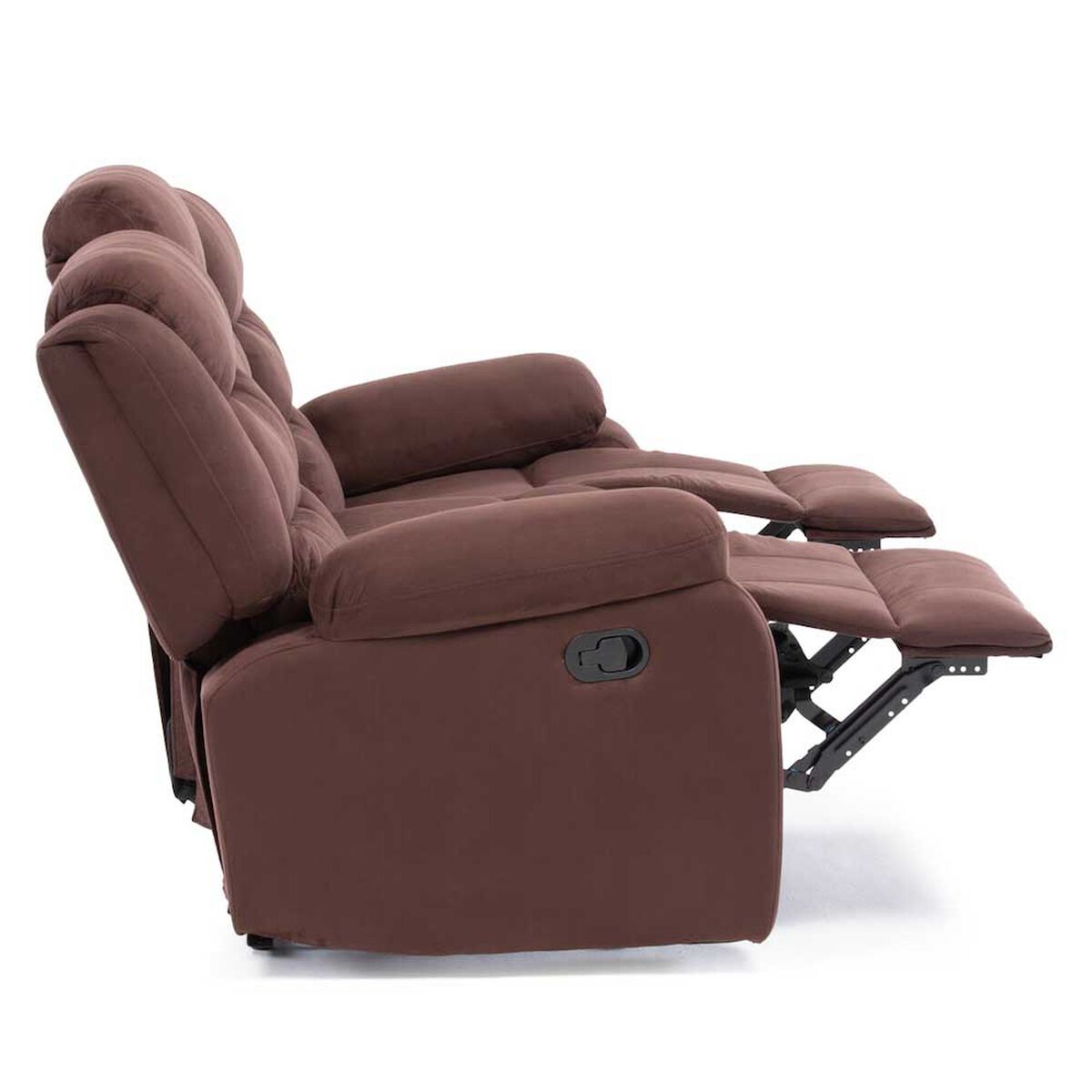 Sof&aacute; Reclinable Daniels Tradicional Norman 3 Cuerpos Caf&eacute; Oscuro