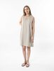 Vestido Lino Midi Sin Mangas Mujer Portman Club