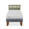 Cama Europea CIC 1,5 Plazas Excellence Plus + Respaldo Dublin Olivo