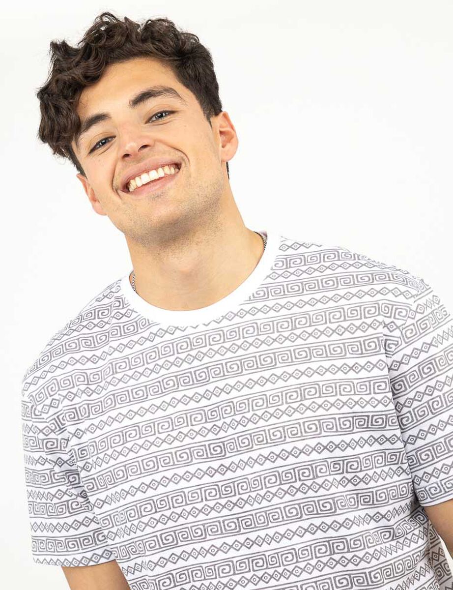 Polera Estampada Manga Corta Hombre Cutback