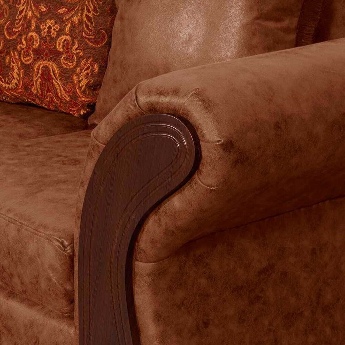 Sof&aacute; Black Factory Palermo 3 Cuerpos Terracota