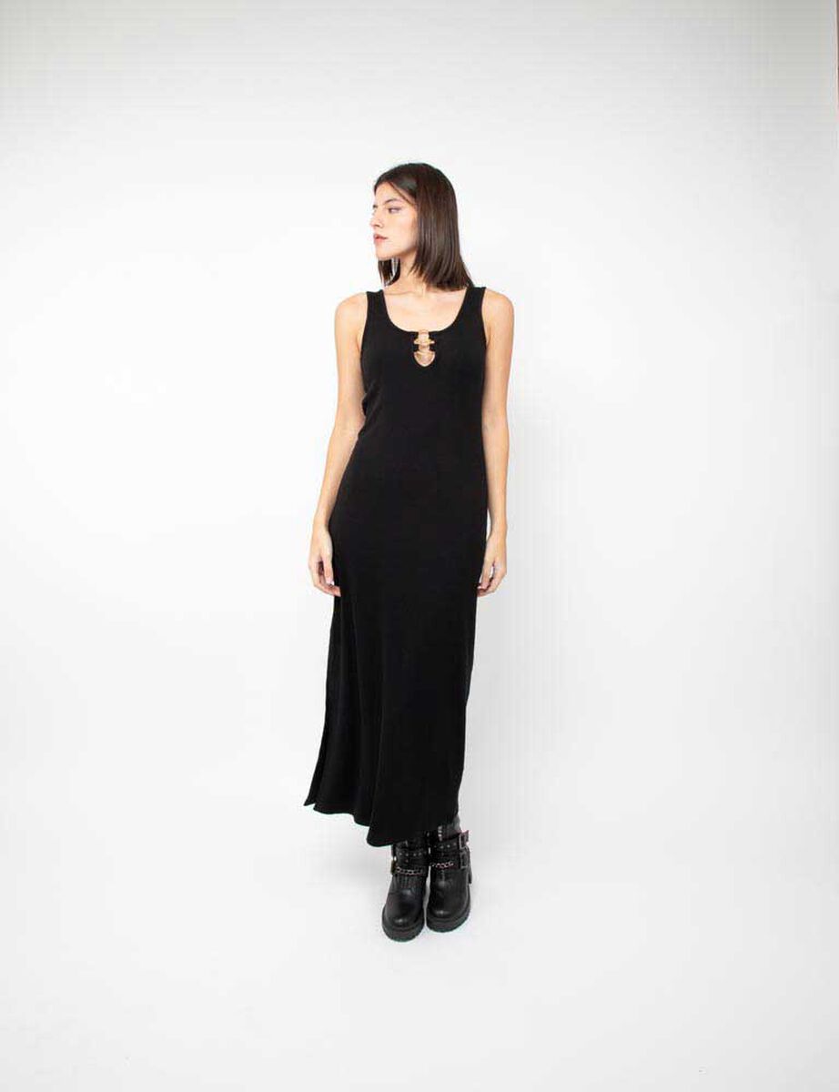 Vestido Slim Maxi Sin Mangas Mujer Fiorucci