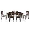Juego de Comedor Extendible Dreams Ameci 6 Sillas Café